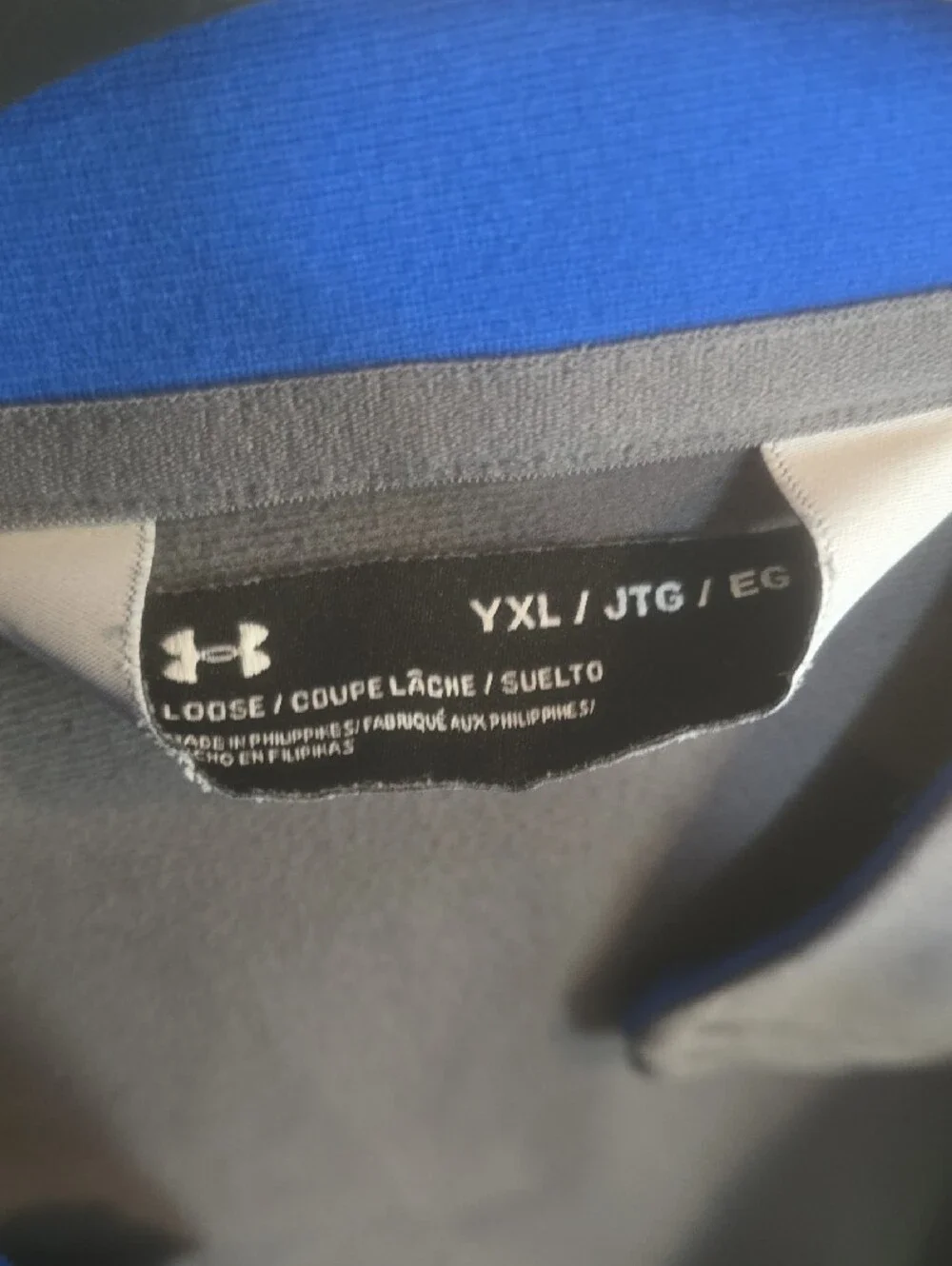 Under Armour Black Full-Zip Performance Jacket with Blue Logo
